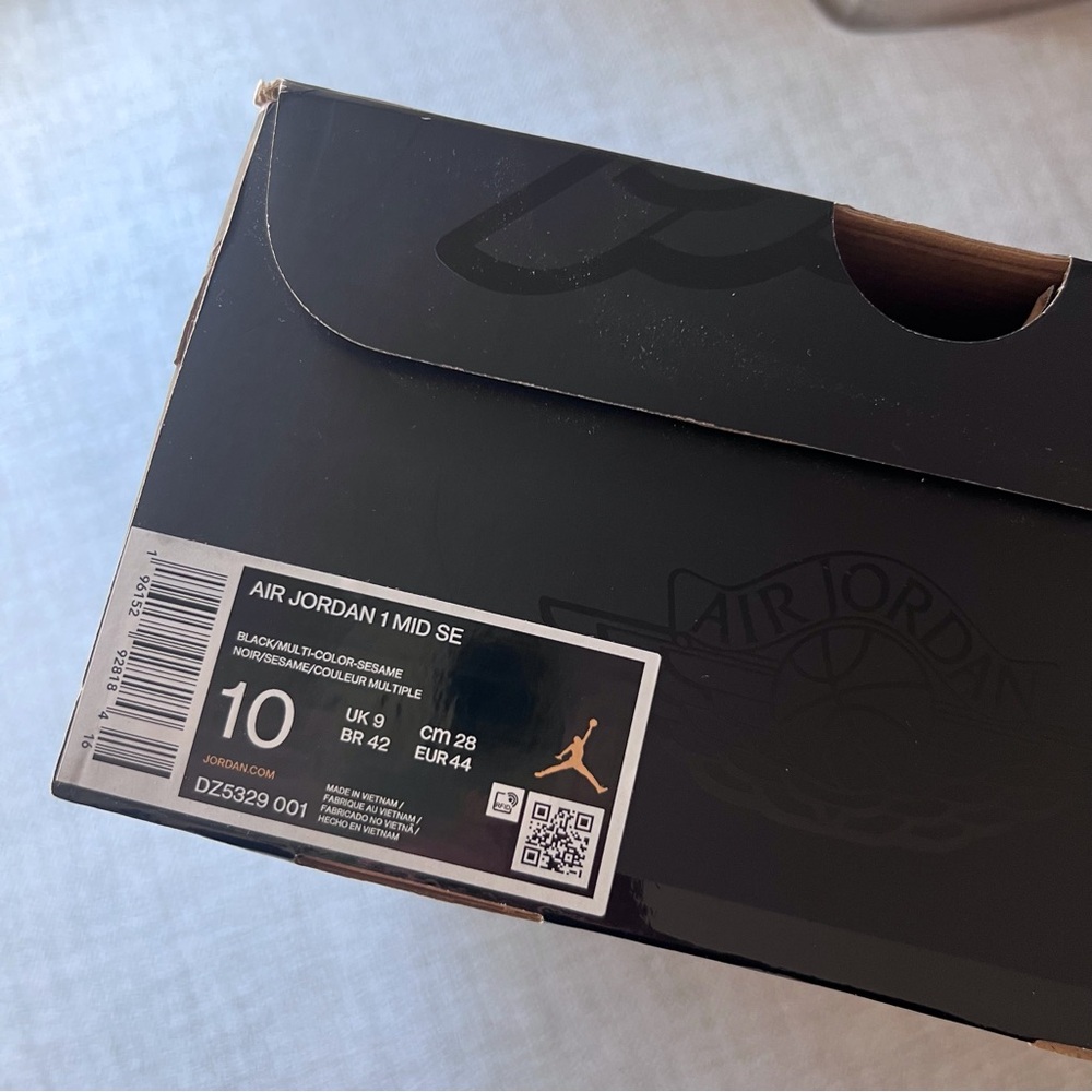 Nike Air Jordan 1 Mid SE Tartan Swoosh Sneakers - Picture 13 of 14